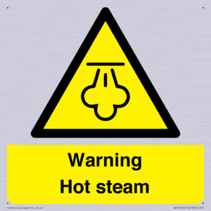 Warning Hot steam